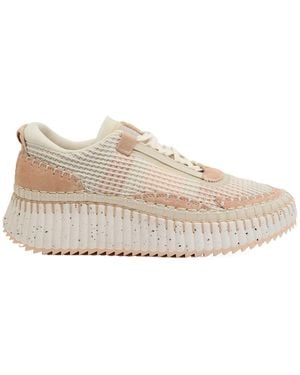 Chloé Knitted Sneakers - Natural