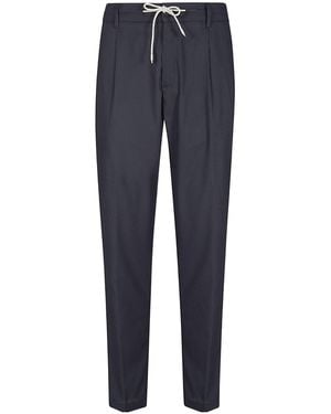 Eleventy Drawstring Casual Pants - Blue