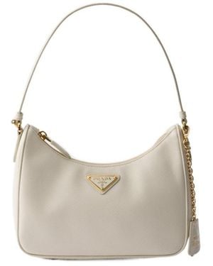 Prada Re-Edition 2005 Saffiano Leather Mini-Bag - Gray