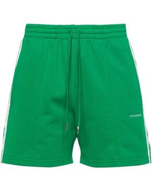 P.A.R.O.S.H. Striped Jersey Shorts - Green