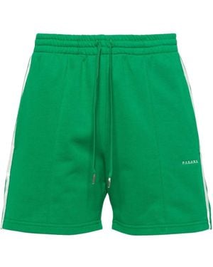 P.A.R.O.S.H. Striped Jersey Shorts - Green