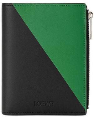 Loewe Flag Slim Compact Wallet - Green