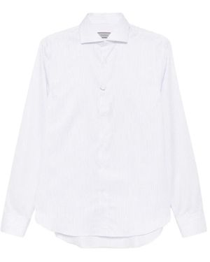 Canali Striped Shirt - White