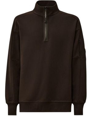 C.P. Company Quarter-Zip Sweatshirt - Black