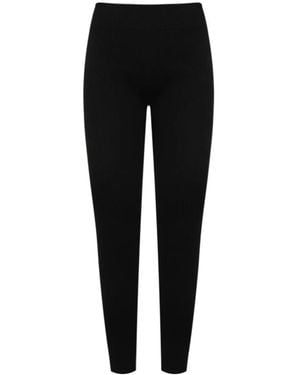 Alaïa Alaïa Ribbed Knit Pants - Black