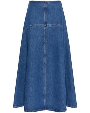 Weekend by Maxmara Cotton Denim Skirt - Blue