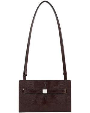 TOTEME Totême Textured Flap Shoulder Bag - White