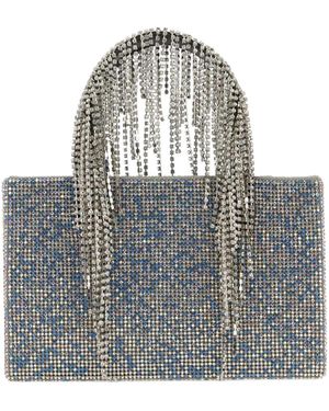 Kara Embellished Tote Bag - Grey
