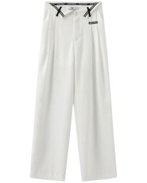Marissa Chiara Logo Casual Pants - White