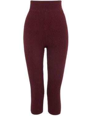 Chloé Capri Leggings - Red