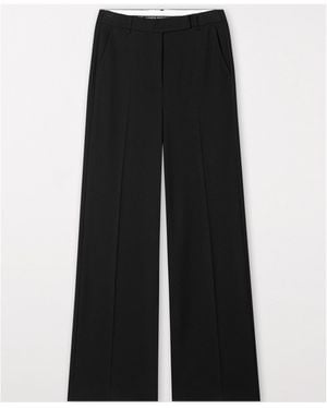 Luisa Cerano Wide-Leg Casual Trousers - Black