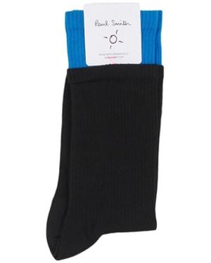 Paul Smith Double-Layered Sock Cuffs - Blue