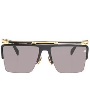 Balmain Eyewear Square Frame Sunglasses - Metallic