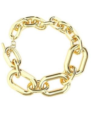 Rabanne Chain-Link Choker Necklace - Metallic
