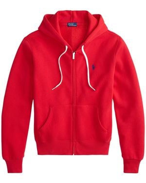 Polo Ralph Lauren Minimalist Stylish Hooded Coat - Red