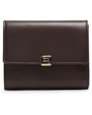 Miu Miu Logo Wallet - Red