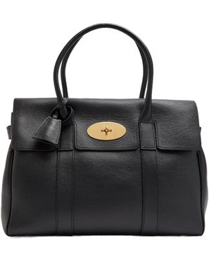 Mulberry Litchi Grain Handbag 16:08 - Black