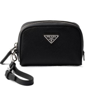 Prada Saffiano Pouch - Black