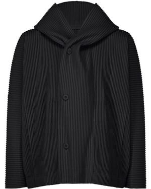 Homme Plissé Issey Miyake Homme Plissé Issey Miyake Monthly Colours Hooded Jacket - Black