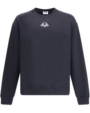 Moschino Logo-Embroidered Sweatshirt - Blue