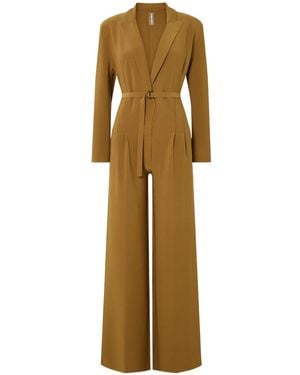 Norma Kamali Stretch Fabric Jumpsuit - Metallic