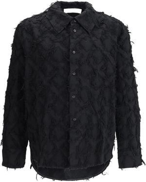 Séfr Wes Fringed Shirt - Blue