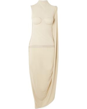 Jean Paul Gaultier Panelled Midi Dress - White