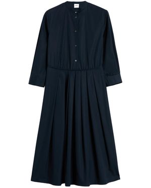 Aspesi Pleated Collared Dress - Blue