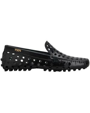 Tod's Gommino Perforated Loafers - Black