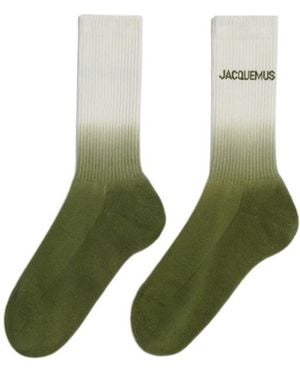Jacquemus Les Chaussettes Moisson Gradient Socks - Green