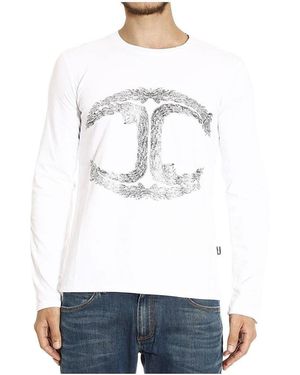 Just Cavalli Print T-Shirt - White