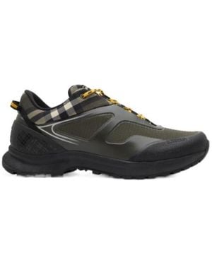 Burberry Check And Mesh Discover Trainers - Multicolour