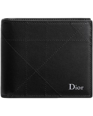 Dior Wallet With Coin Pocket - Black