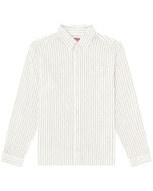 DIESEL S-Simply-Gsbg Striped Shirt - White