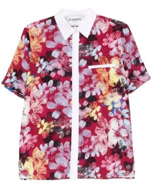 Iceberg Short-Sleeved Shirt - Red