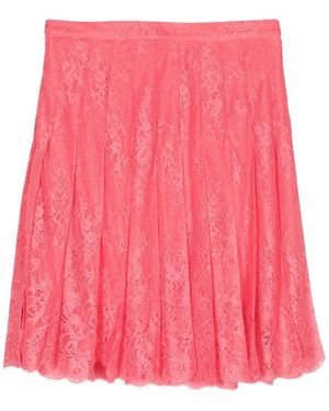 Ermanno Scervino Lace Pleated Skirt - Pink