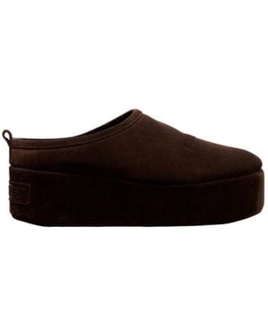 Balenciaga Alaska Suede Platform Mules - Brown