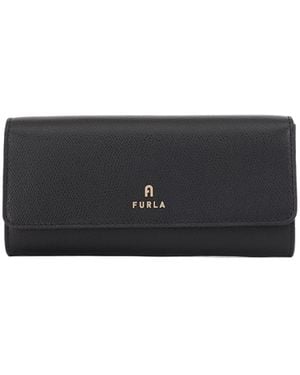 Furla Logo-Plaque Continental Wallet - Black