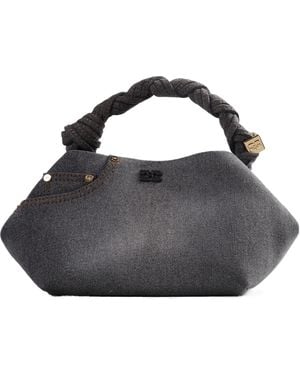 Ganni Small Bou Tote Bag - Grey