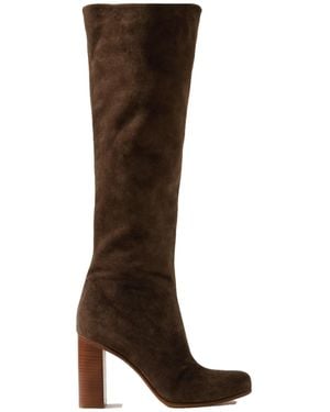 KHAITE Simple Long Boots - Brown