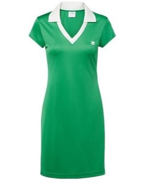 Courreges Jersey Polo Dress - Green