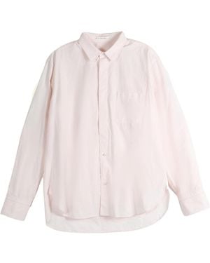 The Row Marek Chest-Pocket Button-Down Cotton Shirt - Pink