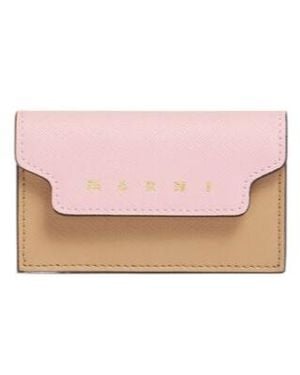 Marni Logo Business Card Holder - Pink