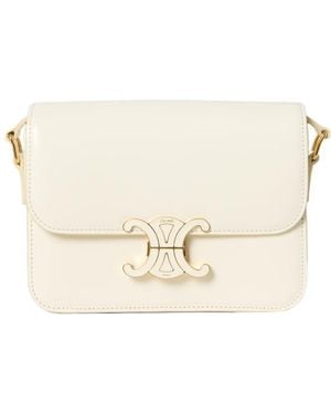 Celine Teen Triomphe Shoulder Bag - Natural