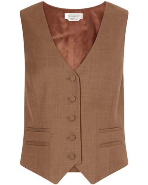 Gabriela Hearst Sleeveless Vest - Brown