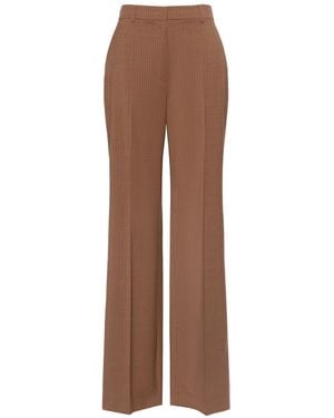 Max Mara Casual Trousers With Belt Loops - Brown