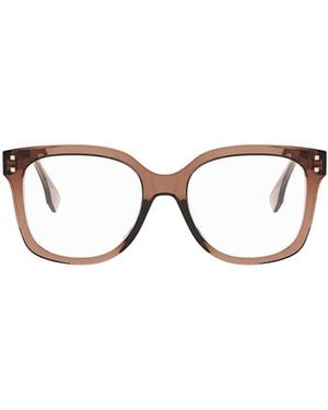 Fendi Eyewear Square Frame Glasses - Metallic