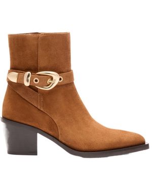 Stuart Weitzman Maven Western Bootie - Brown