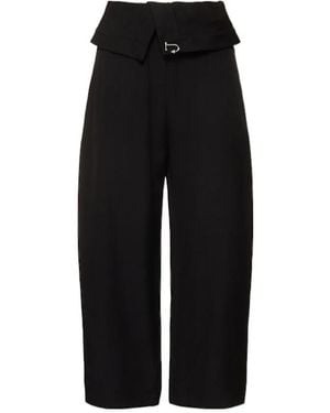 JW Anderson Wide-Leg Casual Trousers - Black