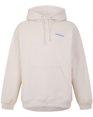 Balenciaga Logo Hoodie - White